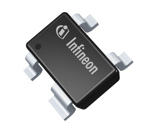 BCR400W The Infineon BCR400W is an active bias controller designed to supply stable bias current. It features a low voltage drop and is suitable for stabilizing bias current of NPN transistors and FETs.