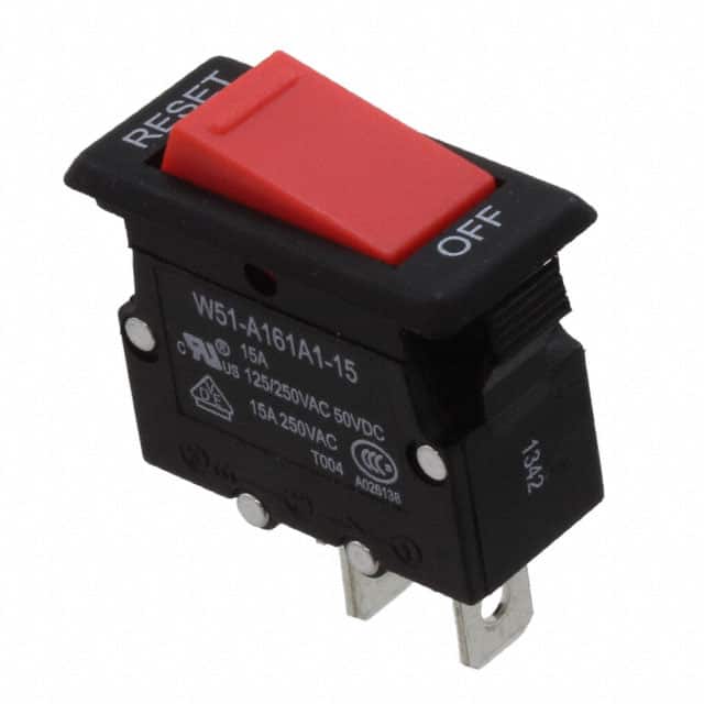 W51-A161A1-15 CIR BRKR THRM 15A 125VAC 50VDC