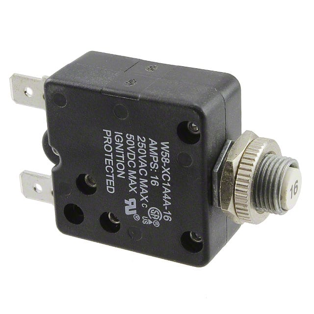 W58-XC1A4A-16 CIR BRKR THRM 16A 250VAC 50VDC