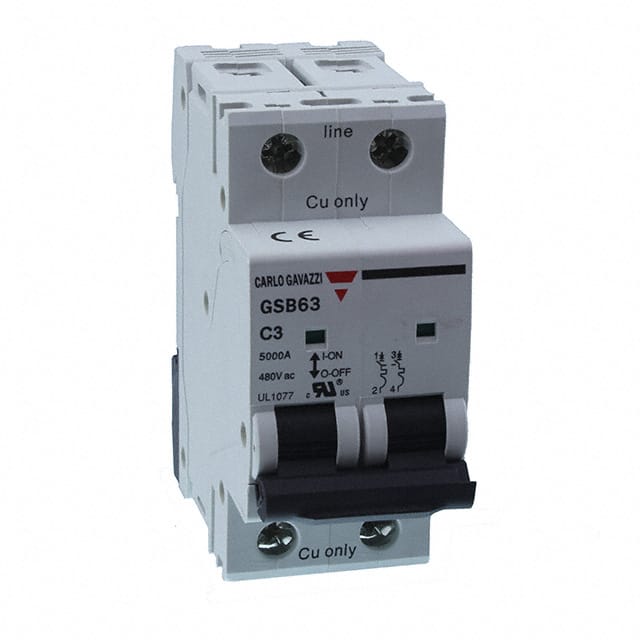 GSB632PC3 MCB UL1077 C 2P 3A