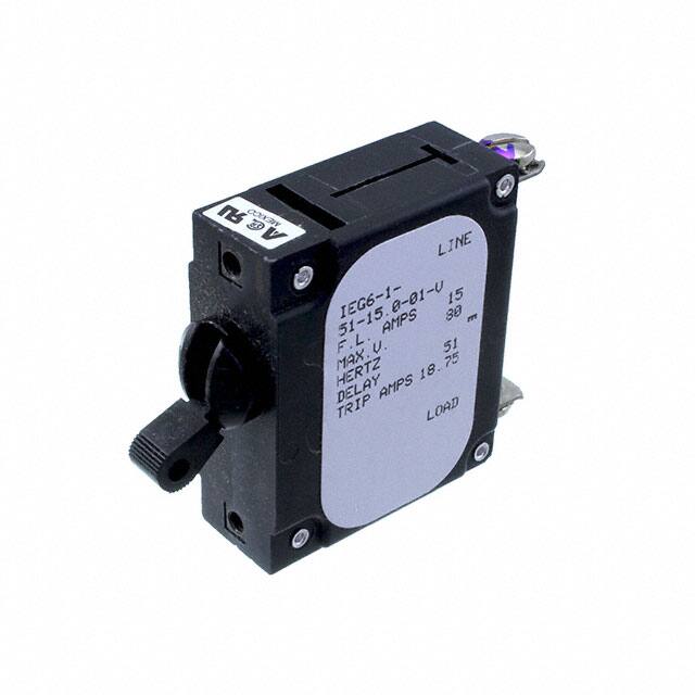 IEG6-1-51-15.0-01-V CIR BRKR MAG-HYDR LEVER 15A