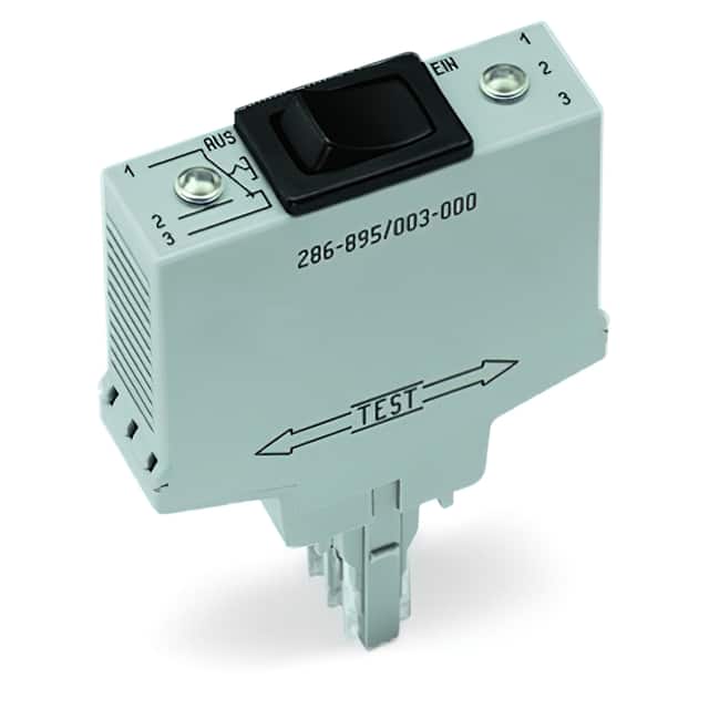 286-896 SWITCH-MOD CO-MOM 250VAC, GRAY