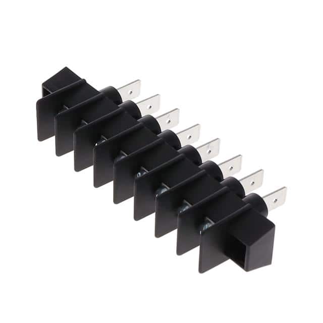 A219308 CONN BARRIER STRIP 6CIRC 0.375"