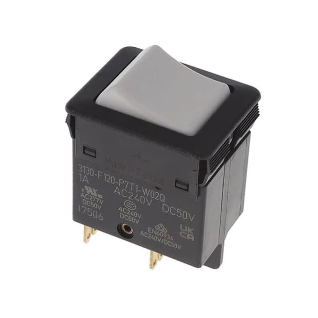 3130-F120-P7T1-W02Q-1A CIR BRKR THRM 1A 250VAC 50VDC