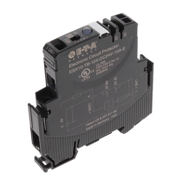 ESX10-TB-124-DC24V-10A-E CIR BRKR SOLID STATE 10A 24VDC