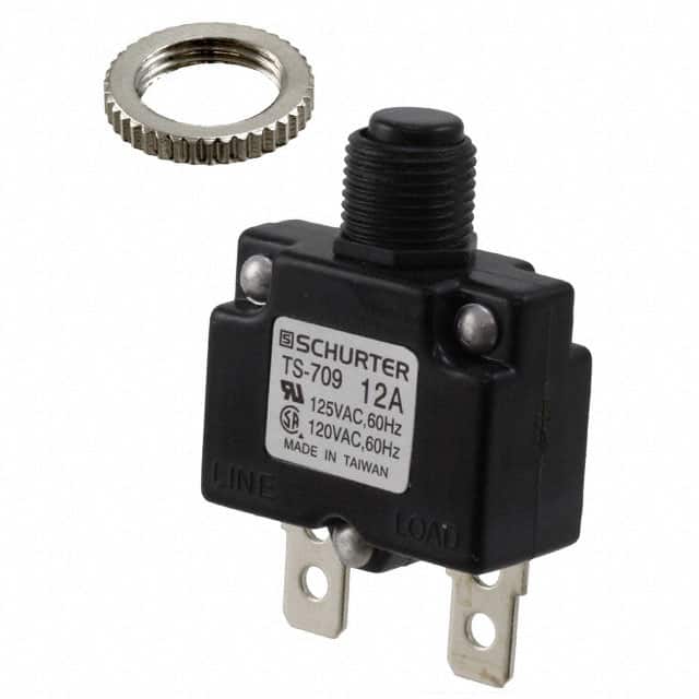 TS-709-12K CIR BRKR THRM 12A 250VAC 50VDC