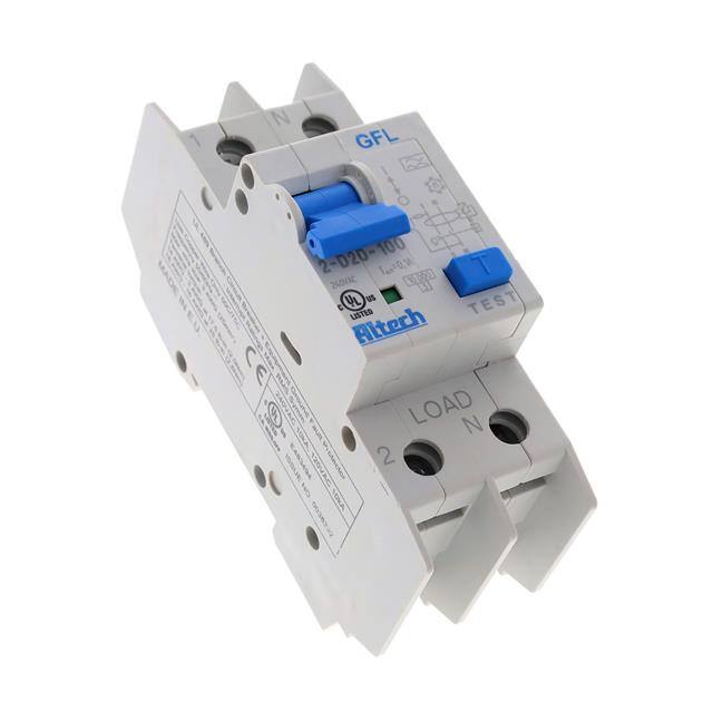 GFL2D201002 MCCB+EGFP 20A240V AC 100MA D TRI