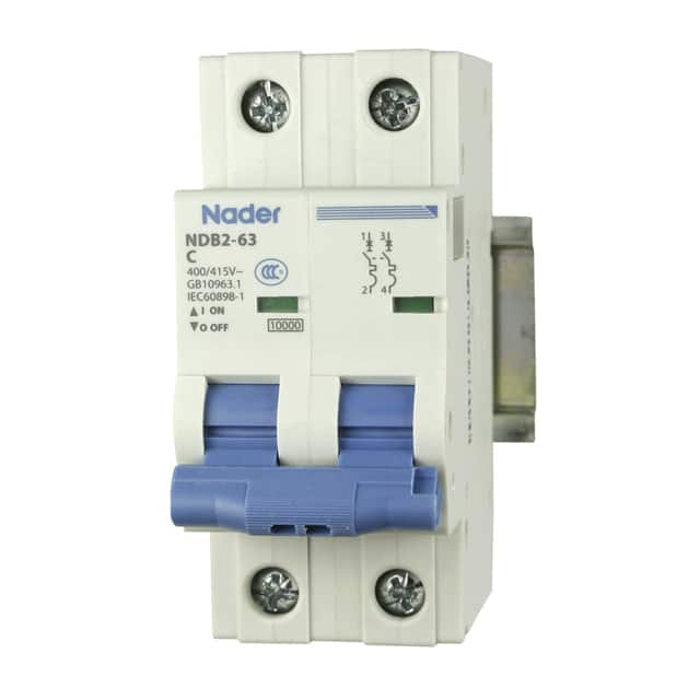 NDB2-63C6-2 CIR BRKR THERM MAG 6A 480VAC LVR
