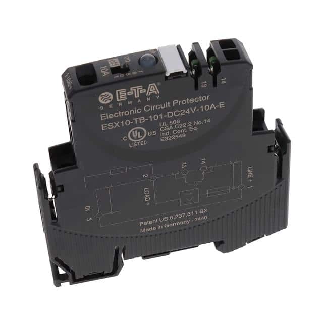 ESX10-TB-101-DC24V-10A-E CIR BRKR SOLID STATE 10A 24VDC