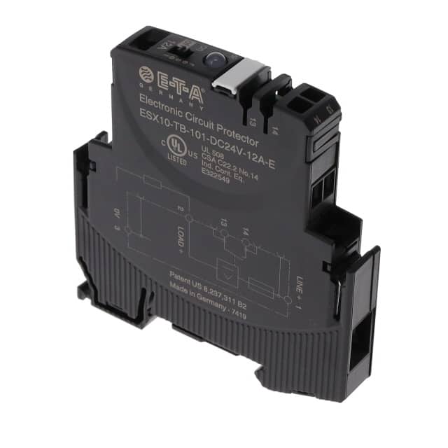 ESX10-TB-101-DC24V-12A-E CIR BRKR SOLID STATE 12A 24VDC