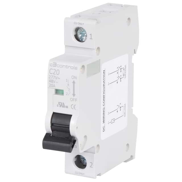 1100-SP1C2D20 UL 1077, 1 POLE, 2A TRIP CURVE C