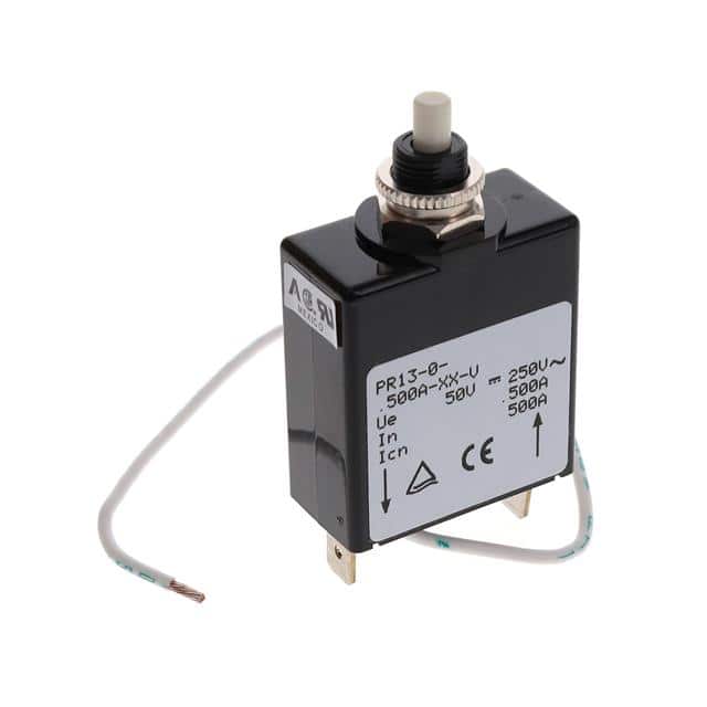 PR13-0-.500A-XX-V CIR BRKR MAG-HYDR PUSH-RESET