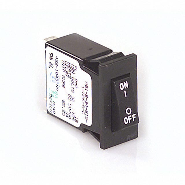 MB1-B-34-615-1-A26-B-C CIR BRKR 15A 250VAC 80VDC