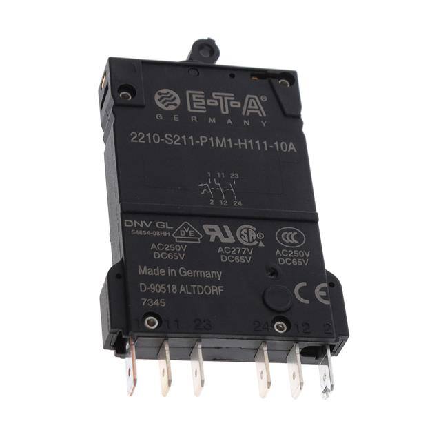 2210-S211-P1M1-H111-10A CIR BRKR 10A 277VAC 65VDC