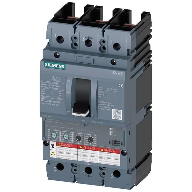 3VA6210-5HM31-2AA0 BRKR 3VA62 3P 100A 35KA ETU3-LIG