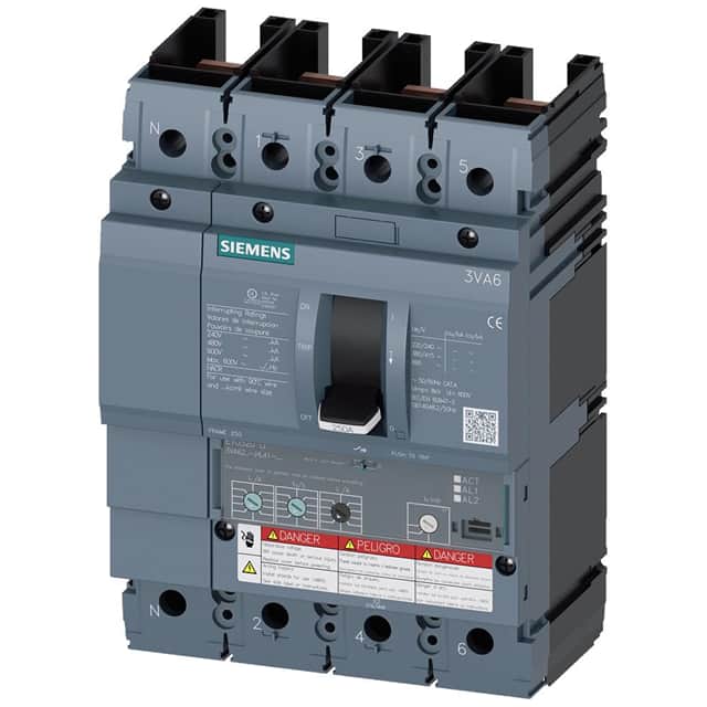 3VA6210-5HL41-2AA0 BRKR 3VA62 4P 100A 35KA ETU3-LI