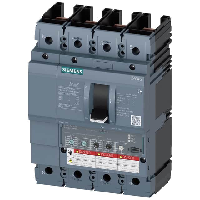 3VA6210-5HM41-0AA0 BRKR 3VA62 4P 100A 35KA ETU3-LIG