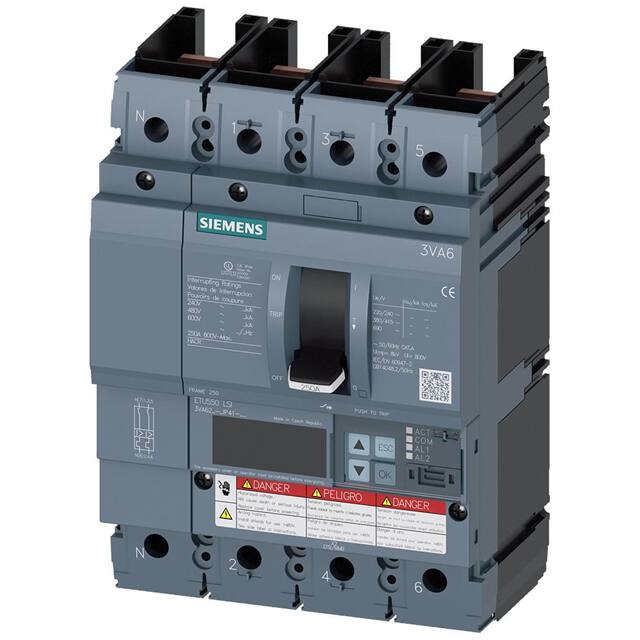 3VA6210-5JP41-0AA0 BRKR 3VA62 4P 100A 35KA ETU5-LSI