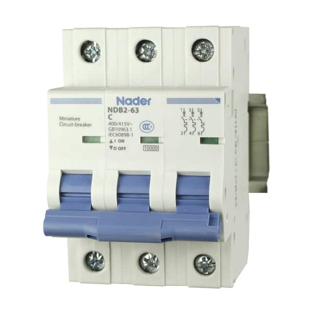 NDB2-63C32-3 CIR BRK THERM MAG 32A 480VAC LVR