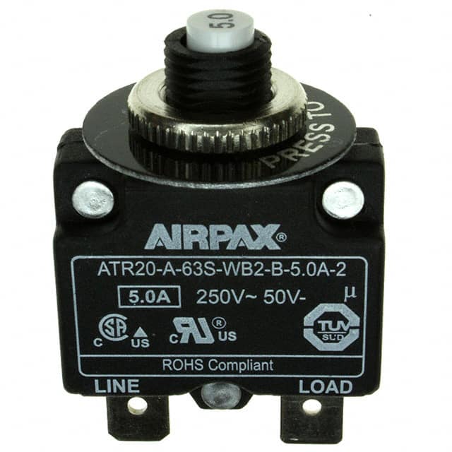 ATR20-A-63S-WB2-B-5.0A-2 CIR BRKR THRM 5A 250VAC 50VDC