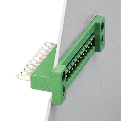 707248 The Phoenix Contact 707248 is a feed-through header with a 2.5 mm2 nominal cross section and a 12A nominal current. It is designed for direct mounting with a 5.08mm pitch.