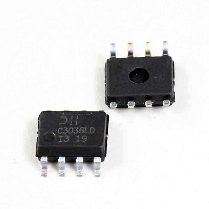 DMC3035LSD-13 Complementary pair N and P-Channel enhancement mode MOSFET, 30V, 6.9A (N-Ch) and 5A (P-Ch), SOP-8L package.