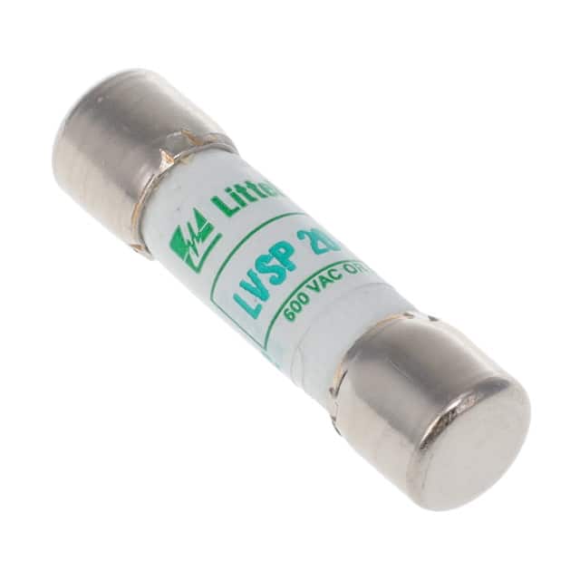 LVSP0020TX2 FUSE CARTRIDGE 20A 600VAC 5AG