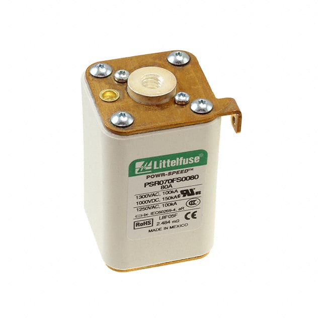 PSR070FS0080Z FUSE SQUARE 80A 1.3KVAC/1KVDC