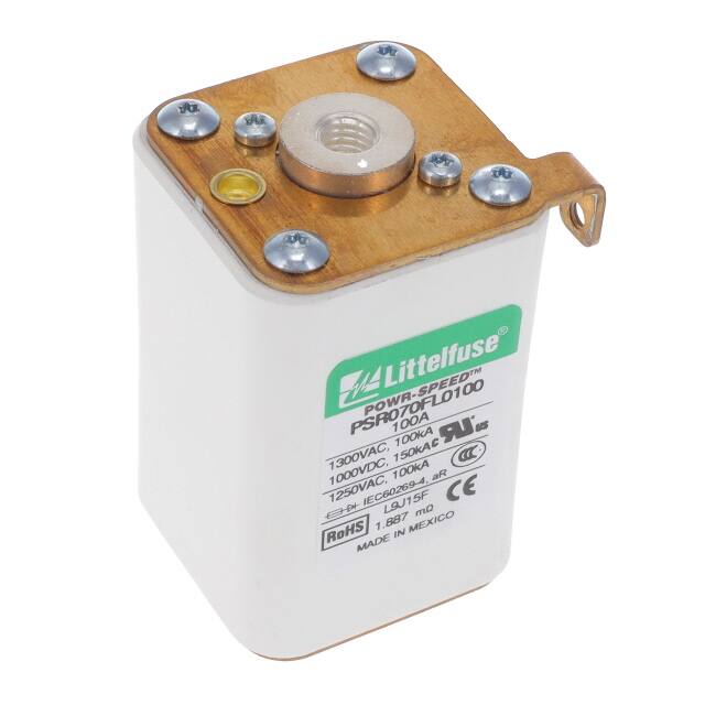 PSR070FL0100Z FUSE SQUARE 100A 1.3KVAC/1KVDC