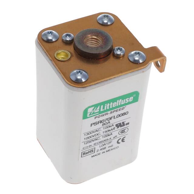 PSR070FL0080Z FUSE SQUARE 80A 1.3KVAC/1KVDC