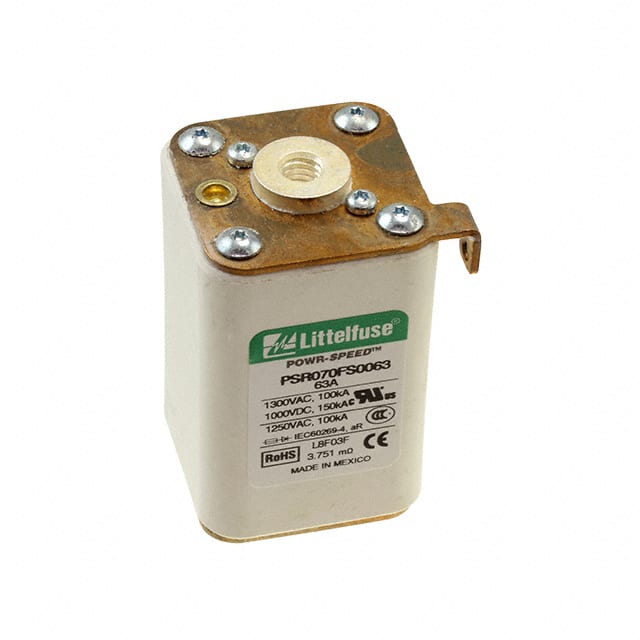 PSR070FS0063Z FUSE SQUARE 63A 1.3KVAC/1KVDC