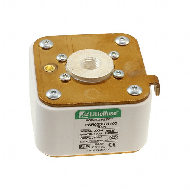 PSR033FS1100Z FUSE SQUARE 1.1KA 700VAC/600VDC
