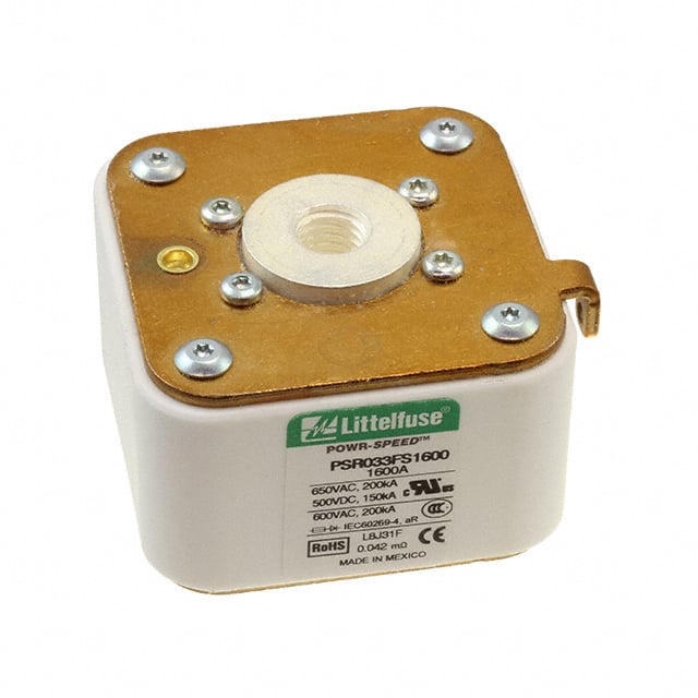 PSR033FS1600Z FUSE SQUARE 1.6KA 650VAC/500VDC