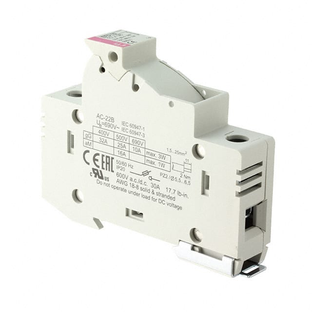 2540001 FUSE HLDR CART 600V 30A DIN RAIL