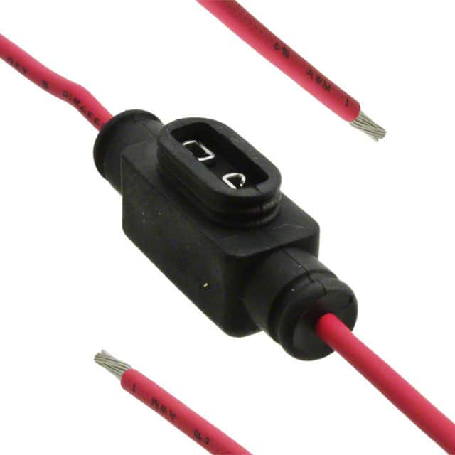 BK/HHL-R FUSE HLDR BLADE 32V 16A IN LINE