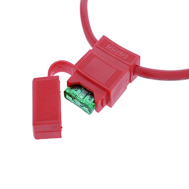 LPR-03R-14R REG. FUSEHOLDER, 20A-14AWG RED