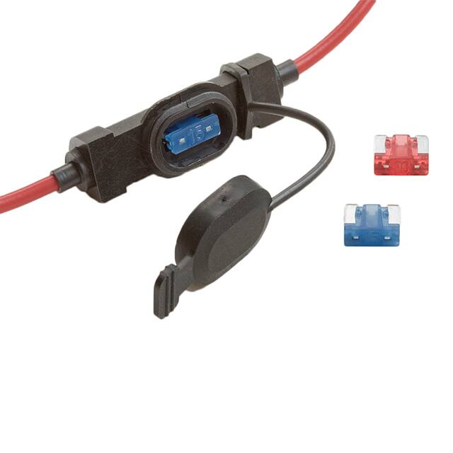 LPS-01B-16R MINI LP FUSEHOLDER, 15A-16AWG