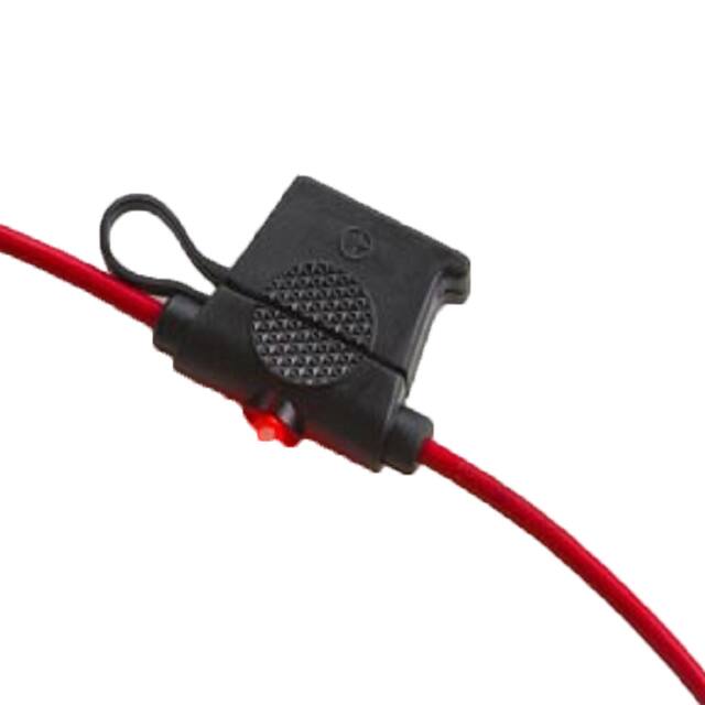 LPR-04B-I-14R REG. FUSEHOLDER, 20A-14AWG LED