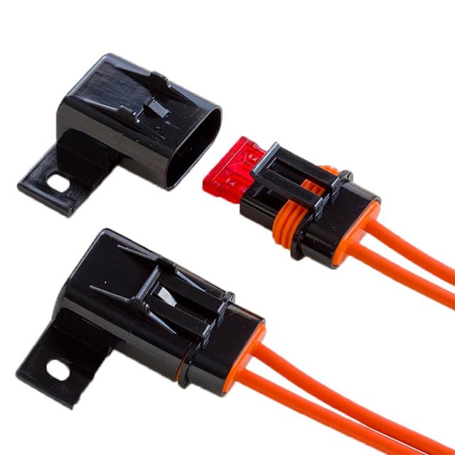 LPR-05B-12OR REG. FUSEHOLDER, 30A-12AWG ORG