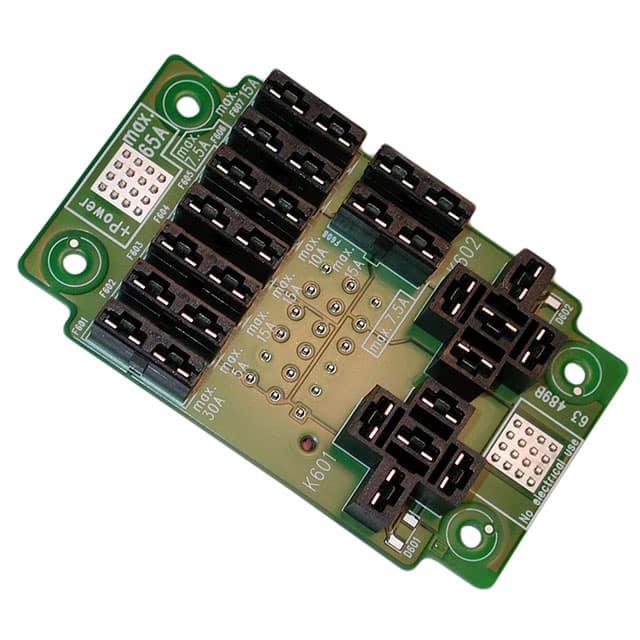 ICS-63489 PCB 9 FUSES AND 2 RELAYS