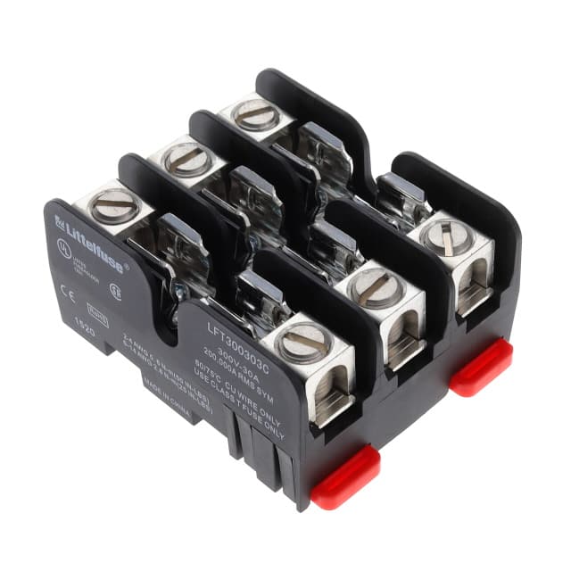 LFT300303C FUSE BLOK CART 300V 30A DIN RAIL