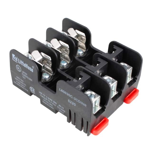 L60030C3CDINR FUSE BLOK CART 600V 30A DIN RAIL