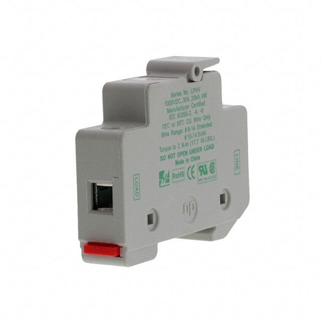 LPHV0001Z FUSE HLDR CART 1000V 30A DINRAIL
