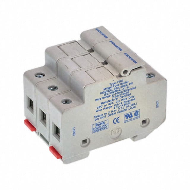 0091.0003 FUSE HLDR CART 600V 30A DIN RAIL