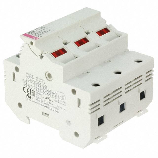 2560014 FUSE HLDR CART 600V 50A DIN RAIL