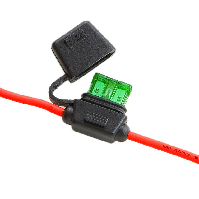 LPR-02B-20R REG. FUSEHOLDER, 7.5A-20AWG RED