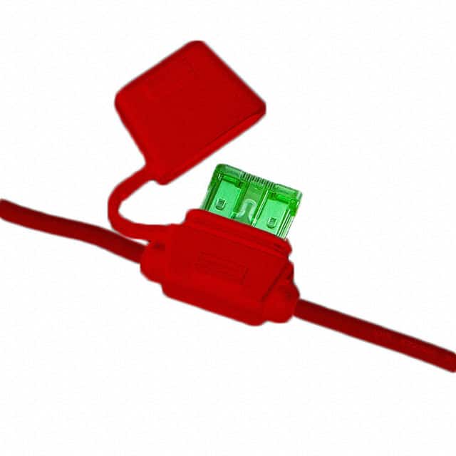 LPR-02R-16R REG. FUSEHOLDER, 15A-16AWG RED