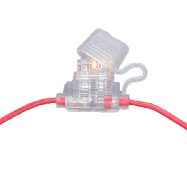 LPR-12C-14R REG FUSEHOLDER-CLEAR, 20A-14AWG