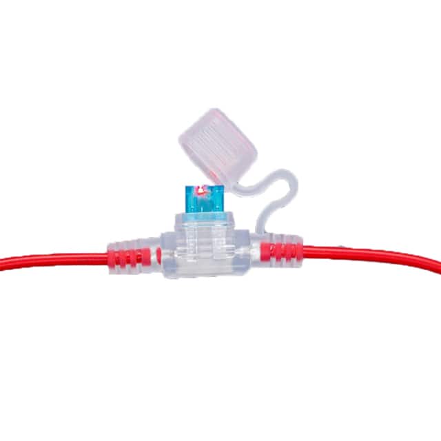 LPM-11C-14R MINI FUSEHOLDER-CLEAR,20A-14AWG