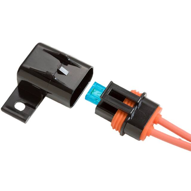 LPM-05B-12OR MINI FUSEHOLDER, 30A-12AWG ORG
